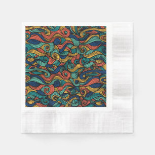 Wol Topped paisley Servet