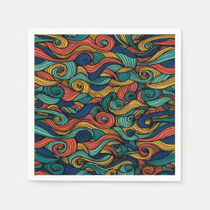 Wol Topped paisley Servet