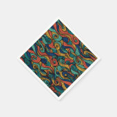 Wol Topped paisley Servet (Hoek)