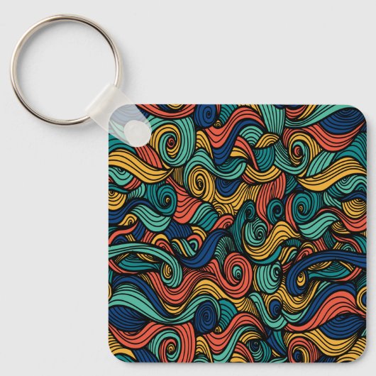 Wol Topped paisley Sleutelhanger (Voorkant)