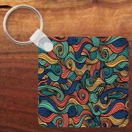 Wol Topped paisley Sleutelhanger (Voorkant)