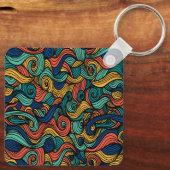 Wol Topped paisley Sleutelhanger (Achterkant)