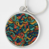 Wol Topped paisley Sleutelhanger (Voorkant)