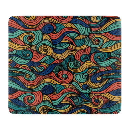 Wol Topped paisley Snijplank (Voorkant)