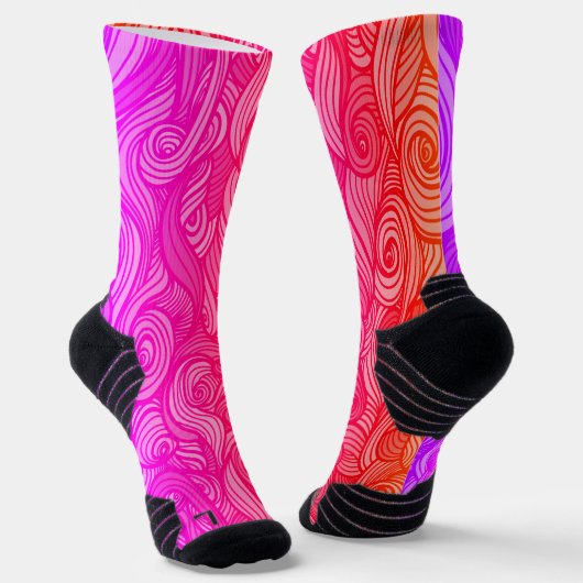 Wol Topped paisley Sokken (Gebogen)