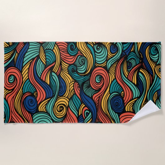 Wol Topped paisley Strandlaken (Voorkant)
