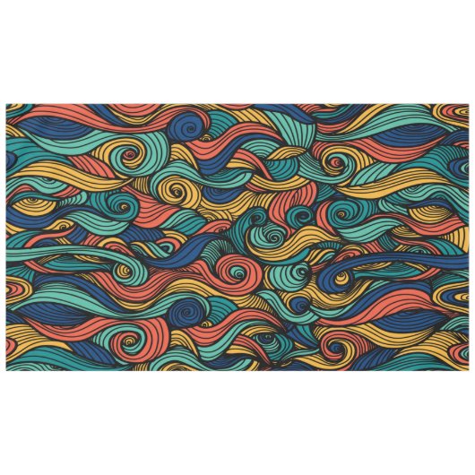 Wol Topped paisley Tafelkleed (Voorkant (Horizontaal))