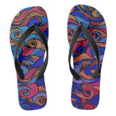 Wol Topped paisley Teenslippers (Voetbed)