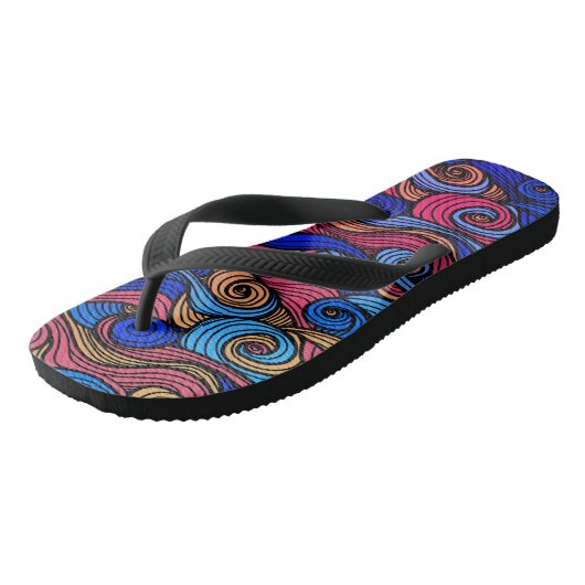 Wol Topped paisley Teenslippers (Schuin)