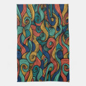 Wol Topped paisley Theedoek (Verticaal)