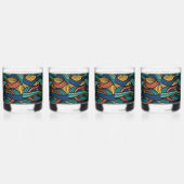 Wol Topped paisley Whisky Glas (Rechts)