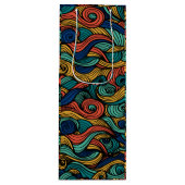 Wol Topped paisley Wijn Cadeautas (Voorkant)