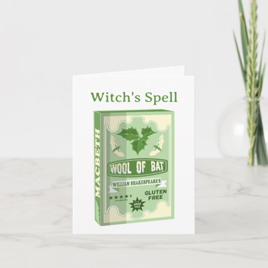 WOL VAN BAT MACBETH HEKSEN KAART (Voorkant)