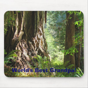 Wold's Beste Opa! muismatten Redwood Bomen