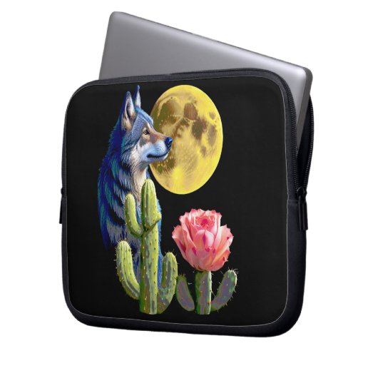 Wolf11: Elektronicatas Laptop Sleeve (Voorkant Links)