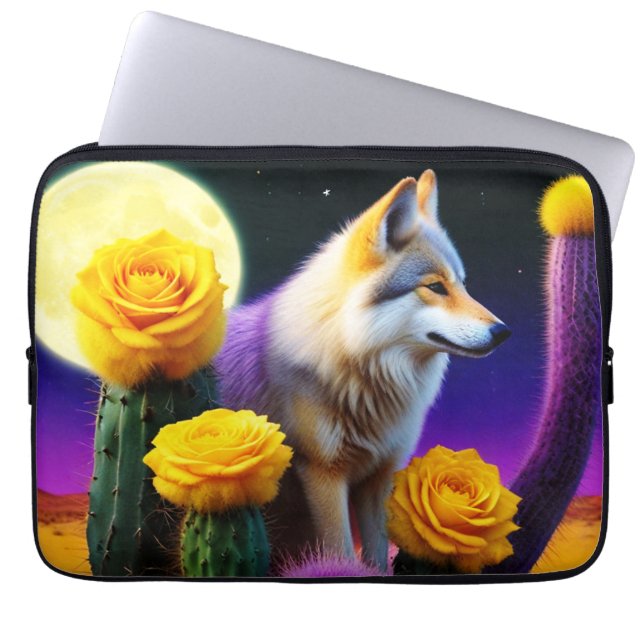 Wolf17: Laptop Sleeve (Voorkant)