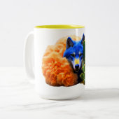 Wolf22: Tweekleurige Koffiemok (Voorkant links)