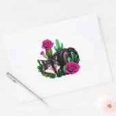 Wolf24: Ovale Sticker (Envelop)