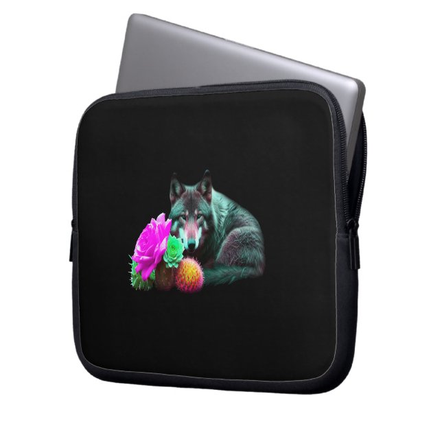 Wolf29: Laptop Sleeve (Voorkant Links)