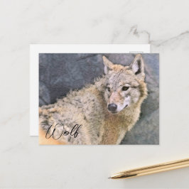Wolf ポストカード briefkaart