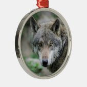 Wolf_011 Metalen Ornament (Rechts)