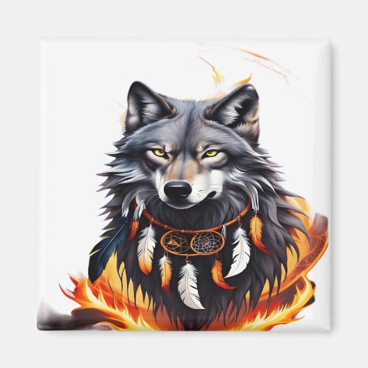 Wolf 04 magneet (Voorkant)