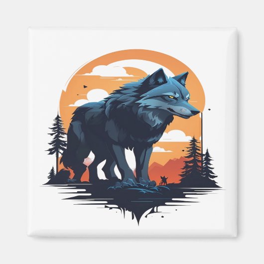 Wolf 06 magneet (Voorkant)