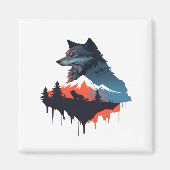 Wolf 07 magneet (Voorkant)