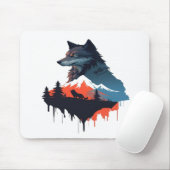 Wolf 07 muismat (Met muis)