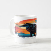 Wolf 12 koffiemok (Voorkant links)