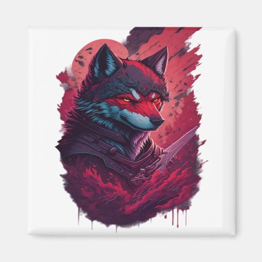 Wolf 13 magneet (Voorkant)