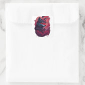 Wolf 13 vierkante sticker (Tas)