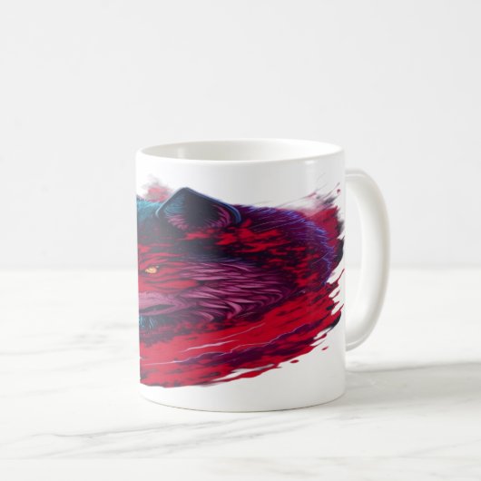 Wolf 14 koffiemok (Voorkant rechts)