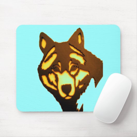 Wolf 1 Mousepad Muismat (Met muis)