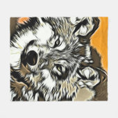 Wolf 2014-0978 fleece deken (Voorkant (Horizontaal))