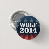 WOLF 2014 RONDE BUTTON 3,2 CM (Voorkant /achterkant)
