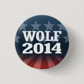 WOLF 2014 RONDE BUTTON 3,2 CM (Voorkant)