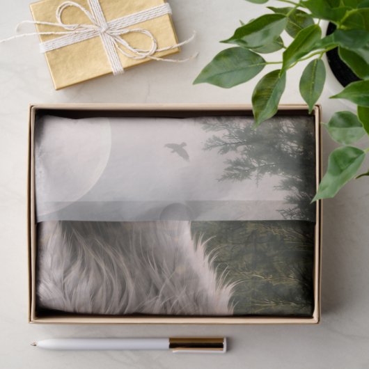 Wolf 2 tissuepapier (Geschenk)