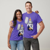 Wolf Aansteker Nacht Kamperen Wandelaar Vuur vrien T-shirt (Unisex)