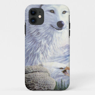 Wolf Adelaar Dieren Natuur Park Kantoor Kunst iPhone 11 Hoesje