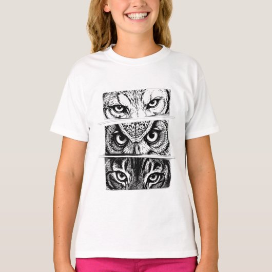 Wolf Adelaar Tijger Drie-eenheid T-shirt (Voorkant)