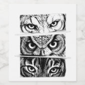 Wolf Adelaar Tijger Drie-eenheid Wijn Etiket (Enkel label)