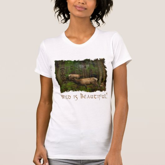 Wolf, Adelaars, Elk, Zwart Beer, Ravens & Totem Po T-shirt (Voorkant)