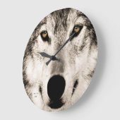 Wolf afbeelding voor acrylwandklok grote klok (Hoek)