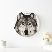 Wolf afbeelding voor acrylwandklok grote klok (Huis)