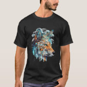 Wolf Alpha Animal World Predator Wild Natuur Art T-shirt (Voorkant)
