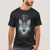 Wolf als bruidegom met boog t-shirt (Voorkant)