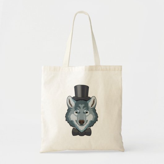 Wolf als bruidegom met boog tote bag (Voorkant)