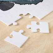 Wolf als Groom met Bow Legpuzzel (Zijkant)