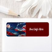 Wolf American Flag Label (Insitu)